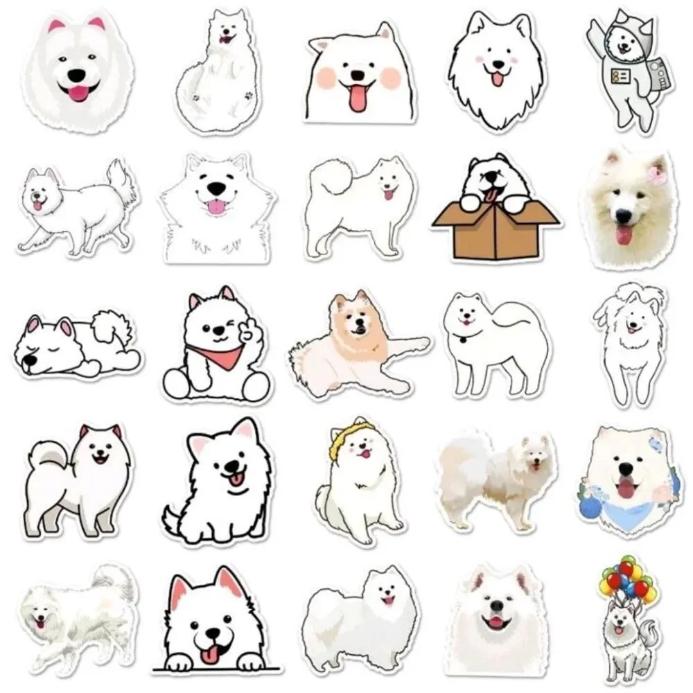 Assorted Samoyed Dog Stickers - Picture 3 of 5